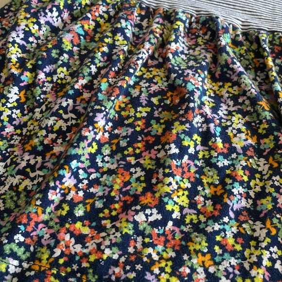 CARTERS UGC Girls Size 7 Blue White striped floral pattern shirt short sleeve - Picture 4 of 10